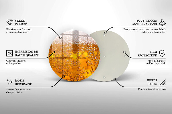 Skärbräda glas unik Drick ölskum
