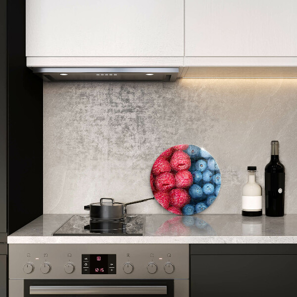 Skärbräda glas unik Hallon och blåbär frukter