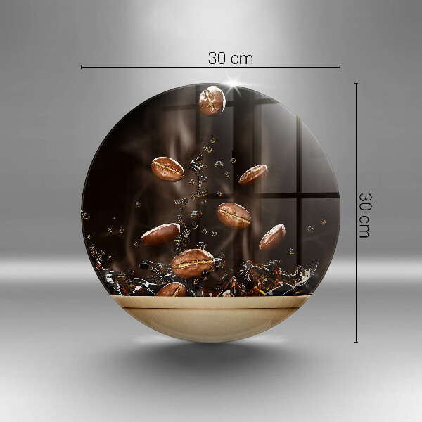 Skärbräda glas unik Heta kaffebönor