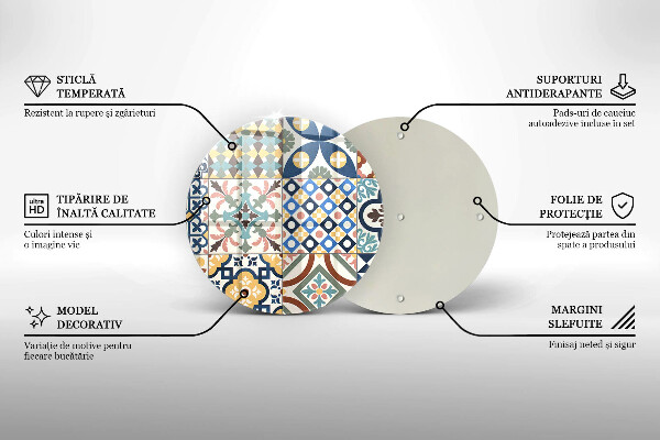 Skärbräda glas unik Dekorativa plattor