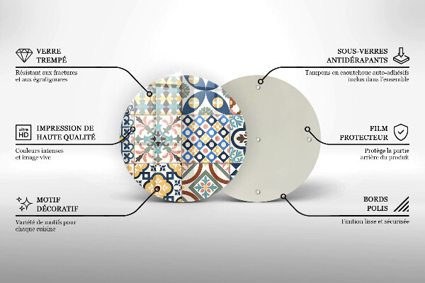 Skärbräda glas unik Dekorativa plattor