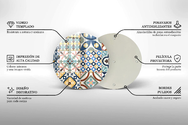 Skärbräda glas unik Dekorativa plattor