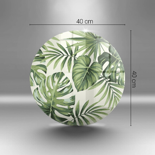 Skärbräda glas unik Monstera lämnar illustration