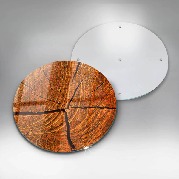 Skärbräda glas unik Trästamstruktur