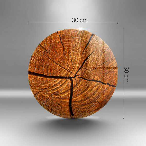 Skärbräda glas unik Trästamstruktur