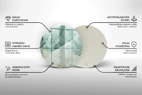 Skärbräda glas unik Stenstruktur