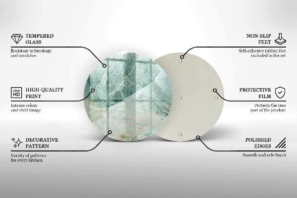 Skärbräda glas unik Stenstruktur