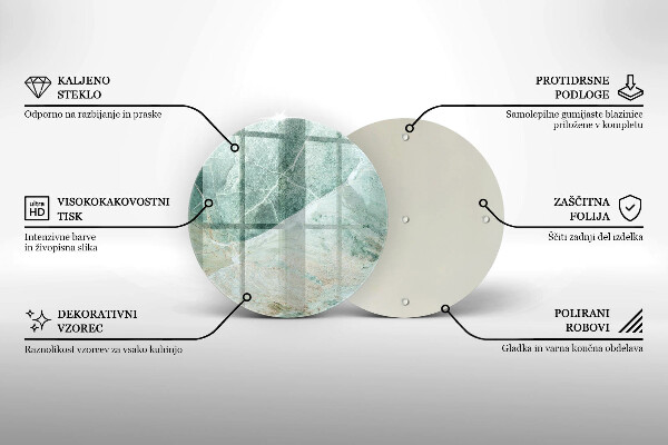 Skärbräda glas unik Stenstruktur