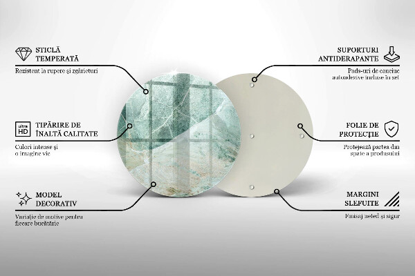 Skärbräda glas unik Stenstruktur
