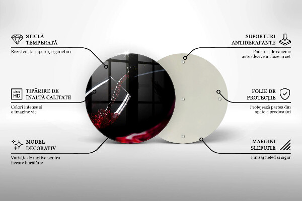 Skärbräda glas unik Ett glas rött vin