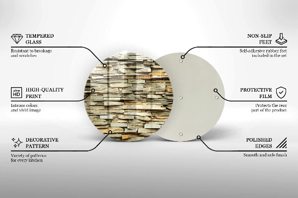 Skärbräda glas unik Dekorativa stenar