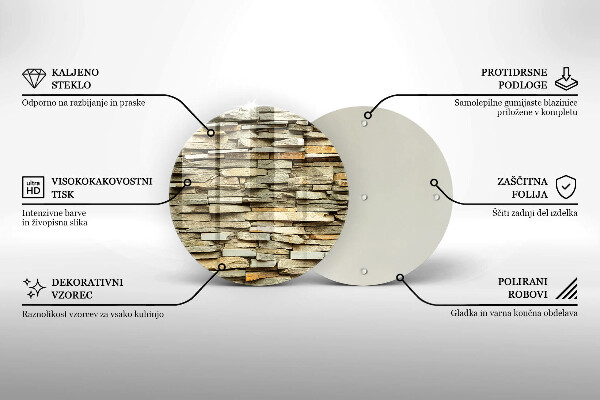 Skärbräda glas unik Dekorativa stenar