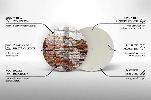 Skärbräda glas unik Gammal tegel- och betongvägg