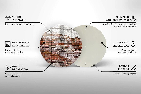 Skärbräda glas unik Gammal tegel- och betongvägg