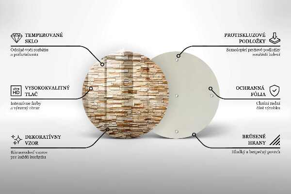 Skärbräda glas unik Textur av dekorativa stenar