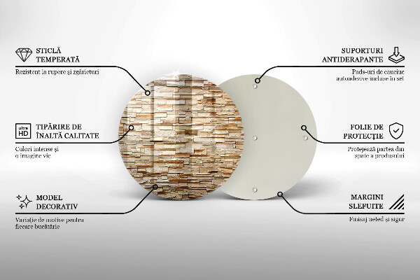 Skärbräda glas unik Textur av dekorativa stenar