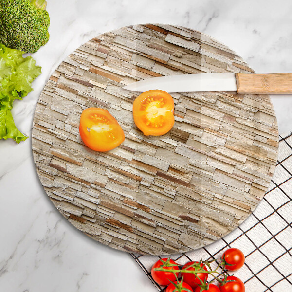 Skärbräda glas unik Textur av dekorativa stenar