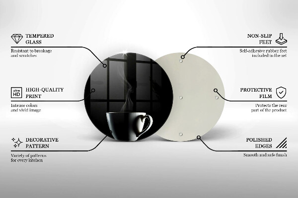 Skärbräda glas unik En kopp te