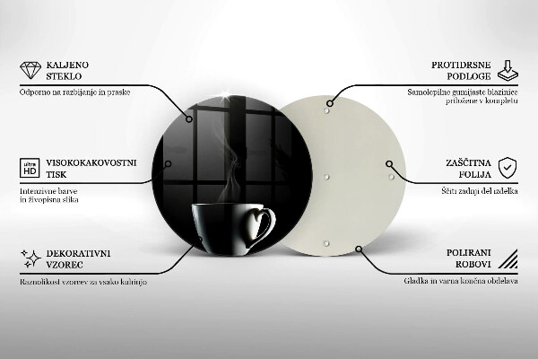 Skärbräda glas unik En kopp te