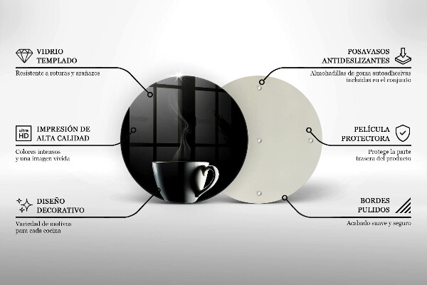 Skärbräda glas unik En kopp te