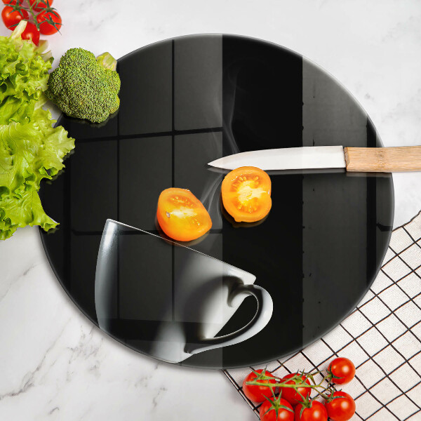 Skärbräda glas unik En kopp te