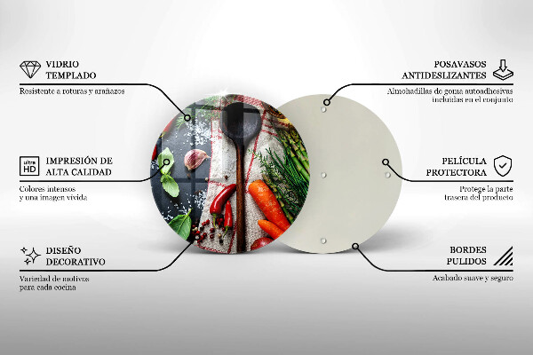 Skärbräda glas unik Köksmat