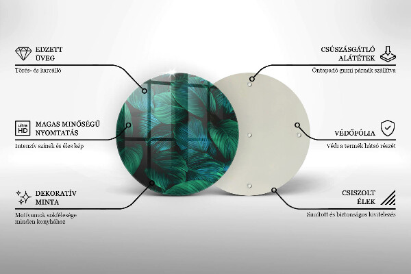 Skärbräda glas unik Djungellöv