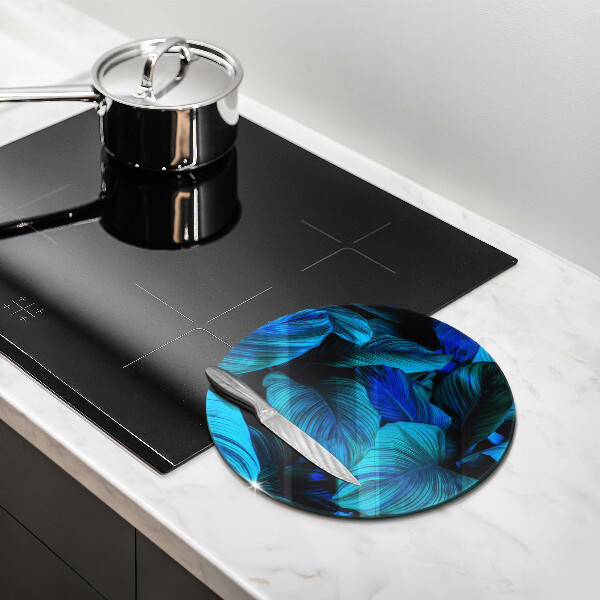 Skärbräda glas unik Djungel vegetation löv