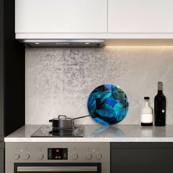 Skärbräda glas unik Djungel vegetation löv