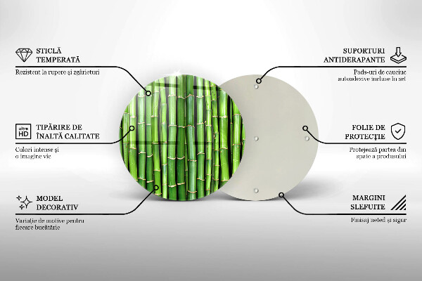 Skärbräda glas unik Natur bambu