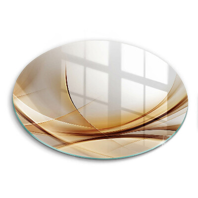 Skärbräda glas unik Abstrakta former