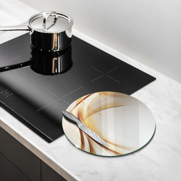 Skärbräda glas unik Abstrakta former