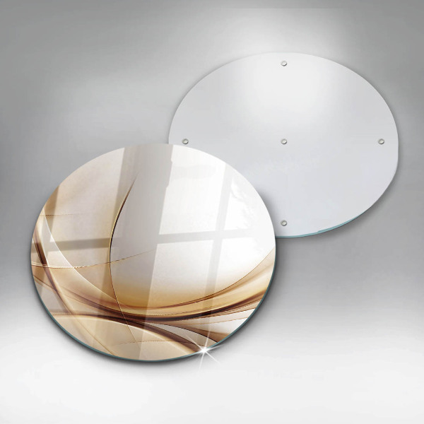 Skärbräda glas unik Abstrakta former