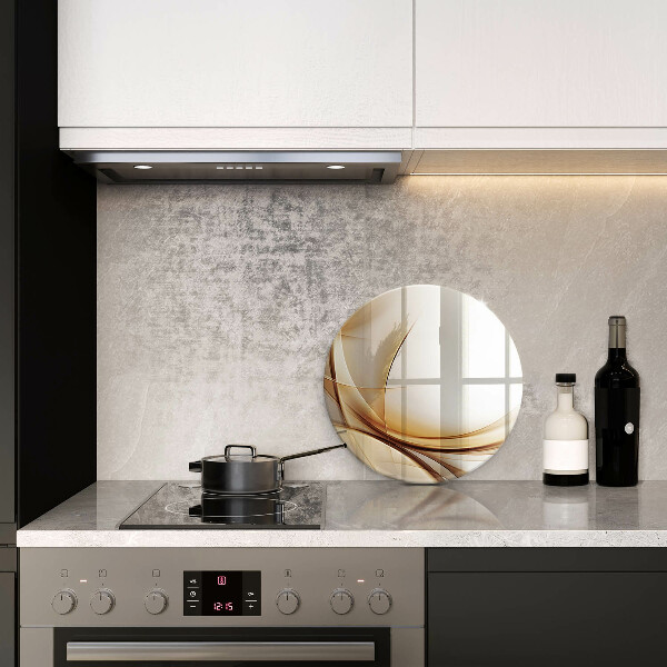 Skärbräda glas unik Abstrakta former