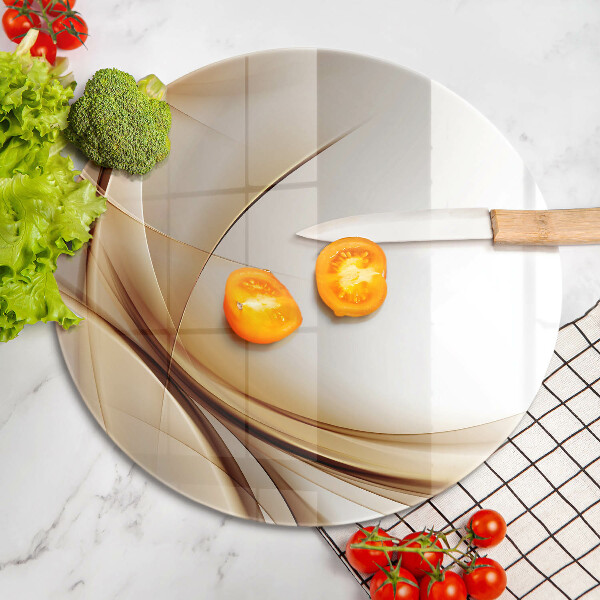 Skärbräda glas unik Abstrakta former