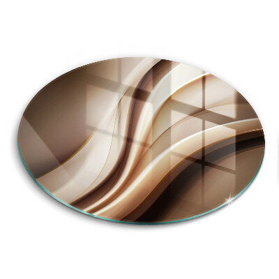 Skärbräda glas unik Abstraktion mjuka linjer