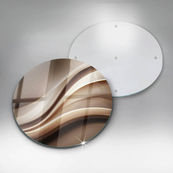 Skärbräda glas unik Abstraktion mjuka linjer