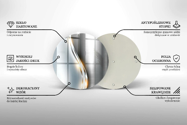 Skärbräda glas unik Metallkonst
