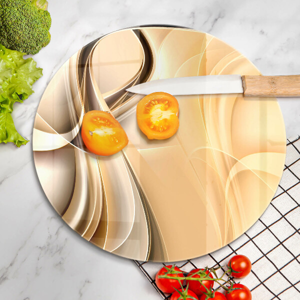 Skärbräda glas unik Rök abstraktion