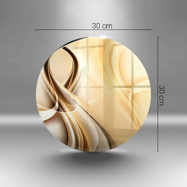 Skärbräda glas unik Rök abstraktion