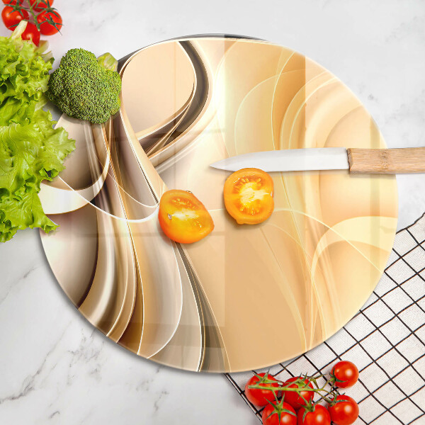 Skärbräda glas unik Rök abstraktion