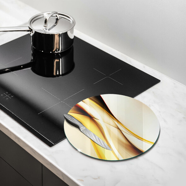 Skärbräda glas unik Abstrakta röklinjer