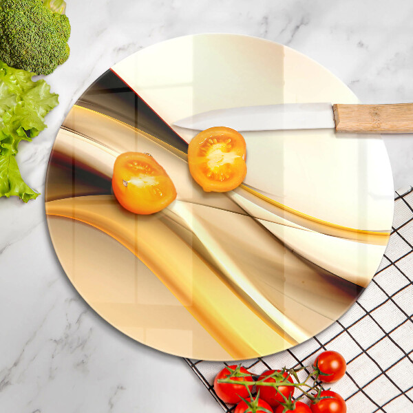 Skärbräda glas unik Abstrakta röklinjer