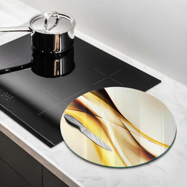 Skärbräda glas unik Abstrakta röklinjer