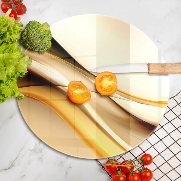 Skärbräda glas unik Abstrakta röklinjer