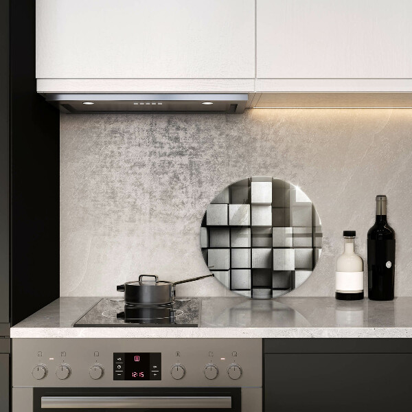 Skärbräda glas unik Abstrakta 3D rutor