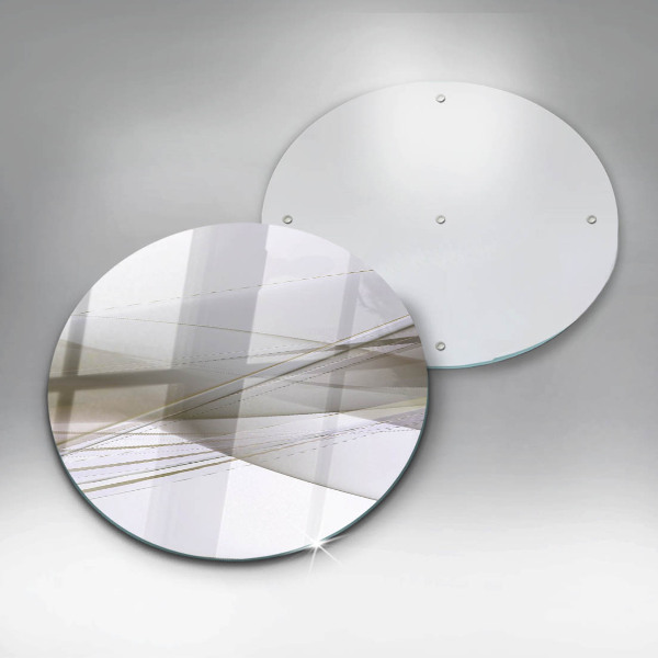 Skärbräda glas unik Abstrakta linjer design