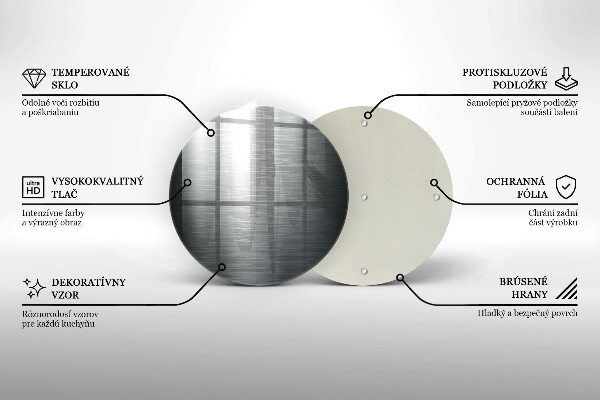 Skärbräda glas unik Metallstruktur