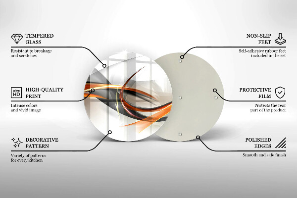 Skärbräda glas unik Moderna former