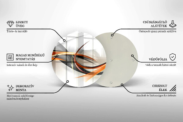 Skärbräda glas unik Moderna former